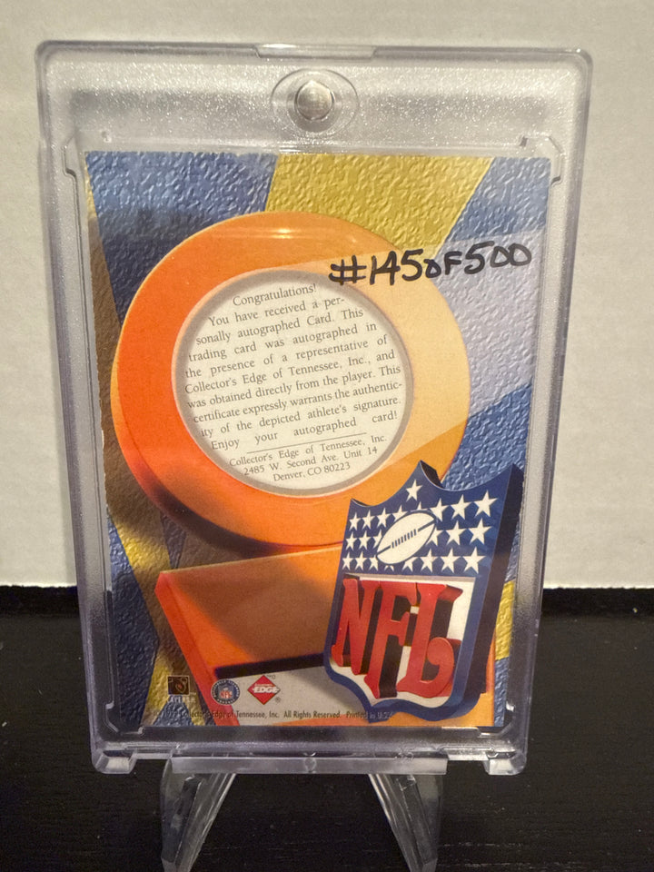 Kurt Warner 1999 Collectors Edge Rookie Auto, 145/500