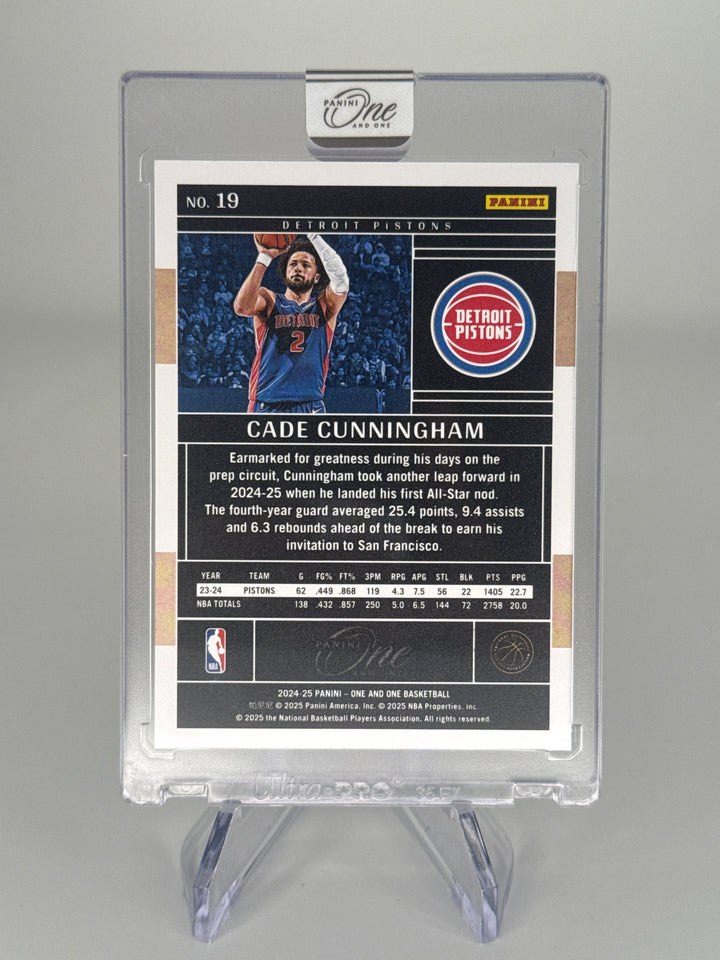 Cade Cunningham 2024 Panini One & One Blue, 30/35