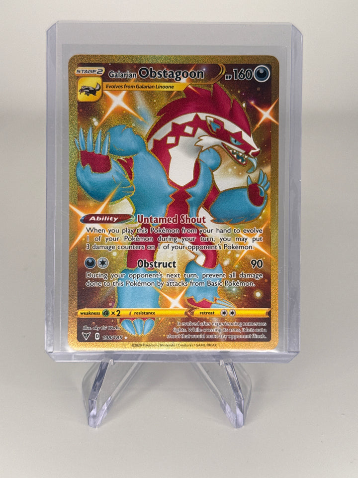 Pokemon TCG 2020 Galarian Obstagoon Vivid Voltage Secret Rare, 198/185