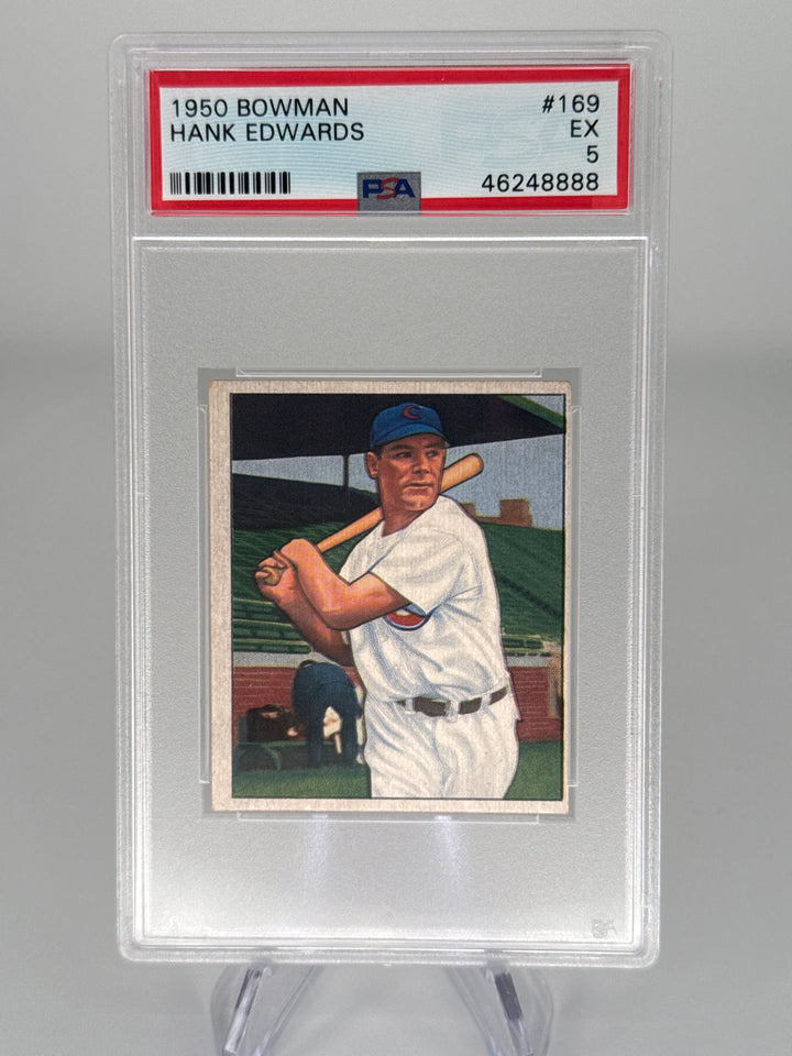 Hank Edwards 1950 Bowman, PSA 5