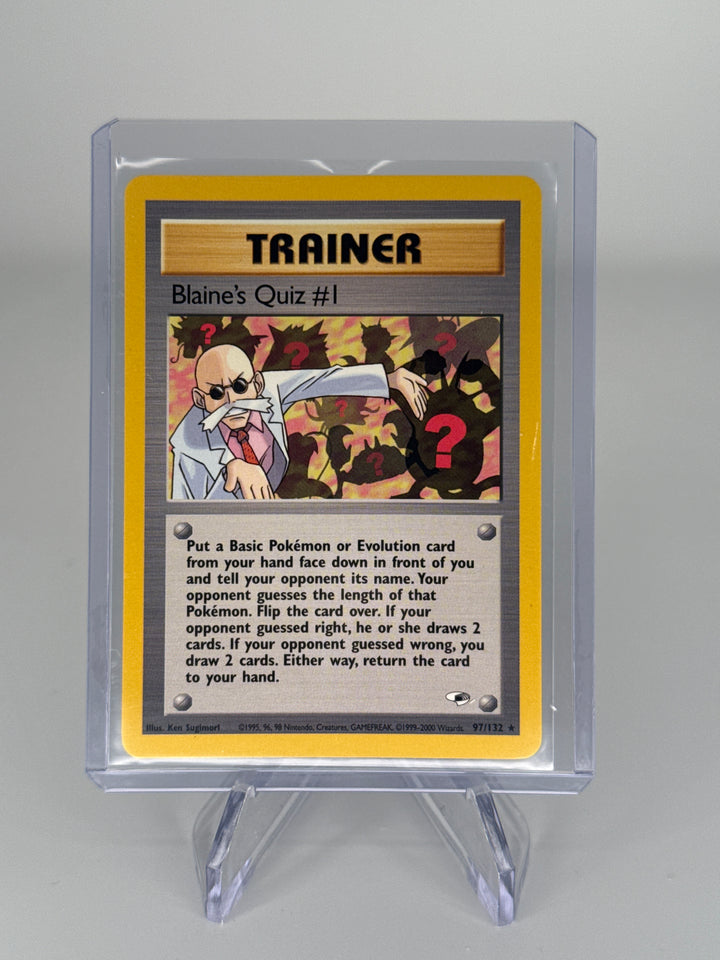 Pokemon TCG 2000 Blaine's Quiz #1 Gym Challenge Trainer, 97/132