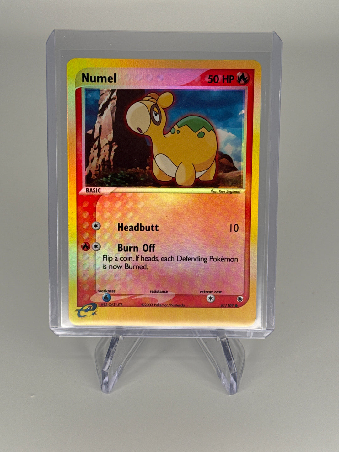 Pokemon TCG 2003 Numel Ruby & Saphire Reverse Holo, 61/109