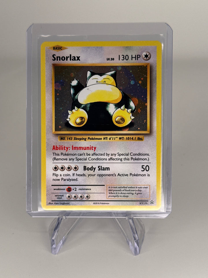 Pokemon TCG 2016 Snorlax XY Black Star Promo Holo, XY179