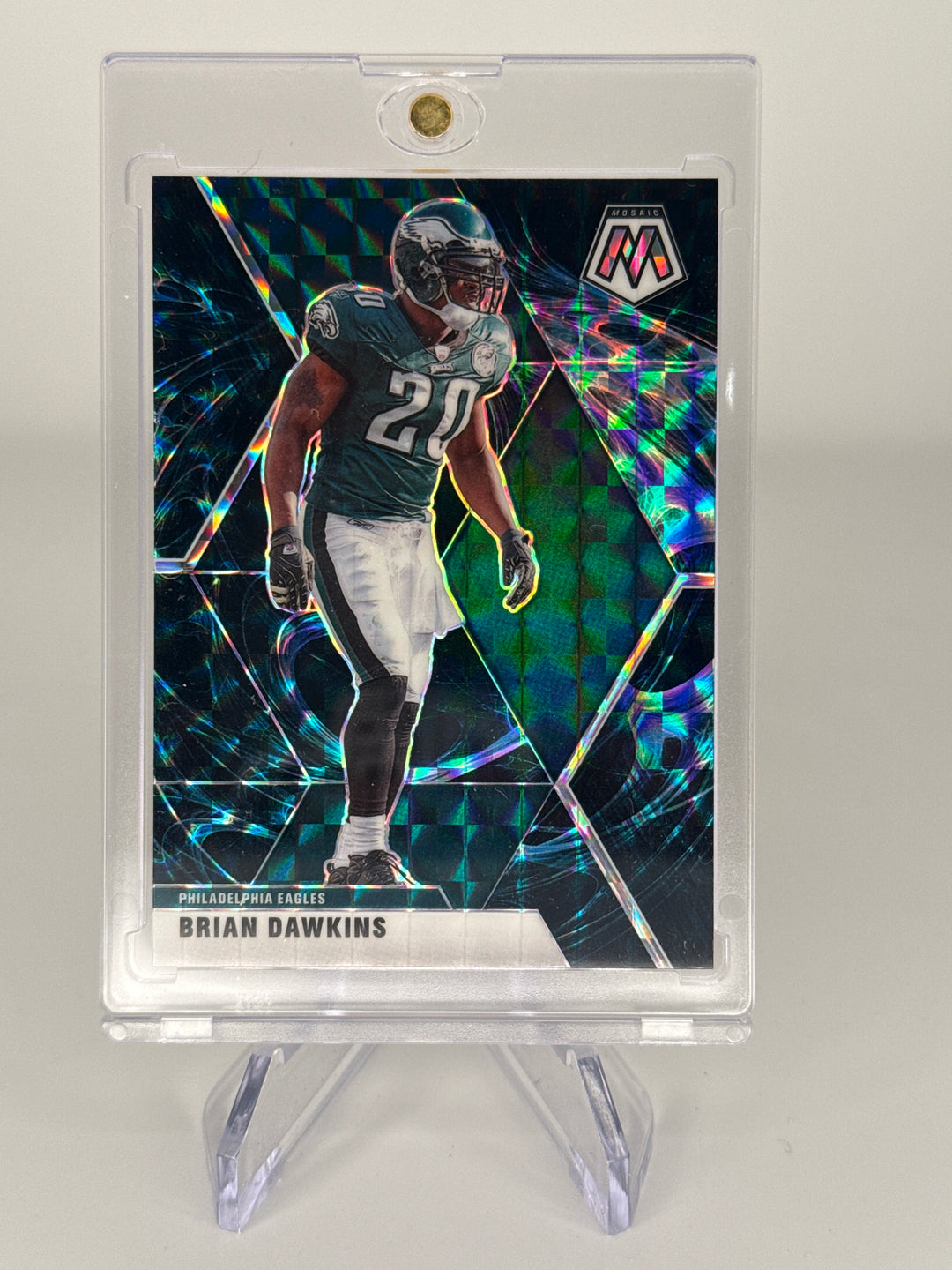 Brian Dawkins 2020 Panini Mosaic SSP Genesis