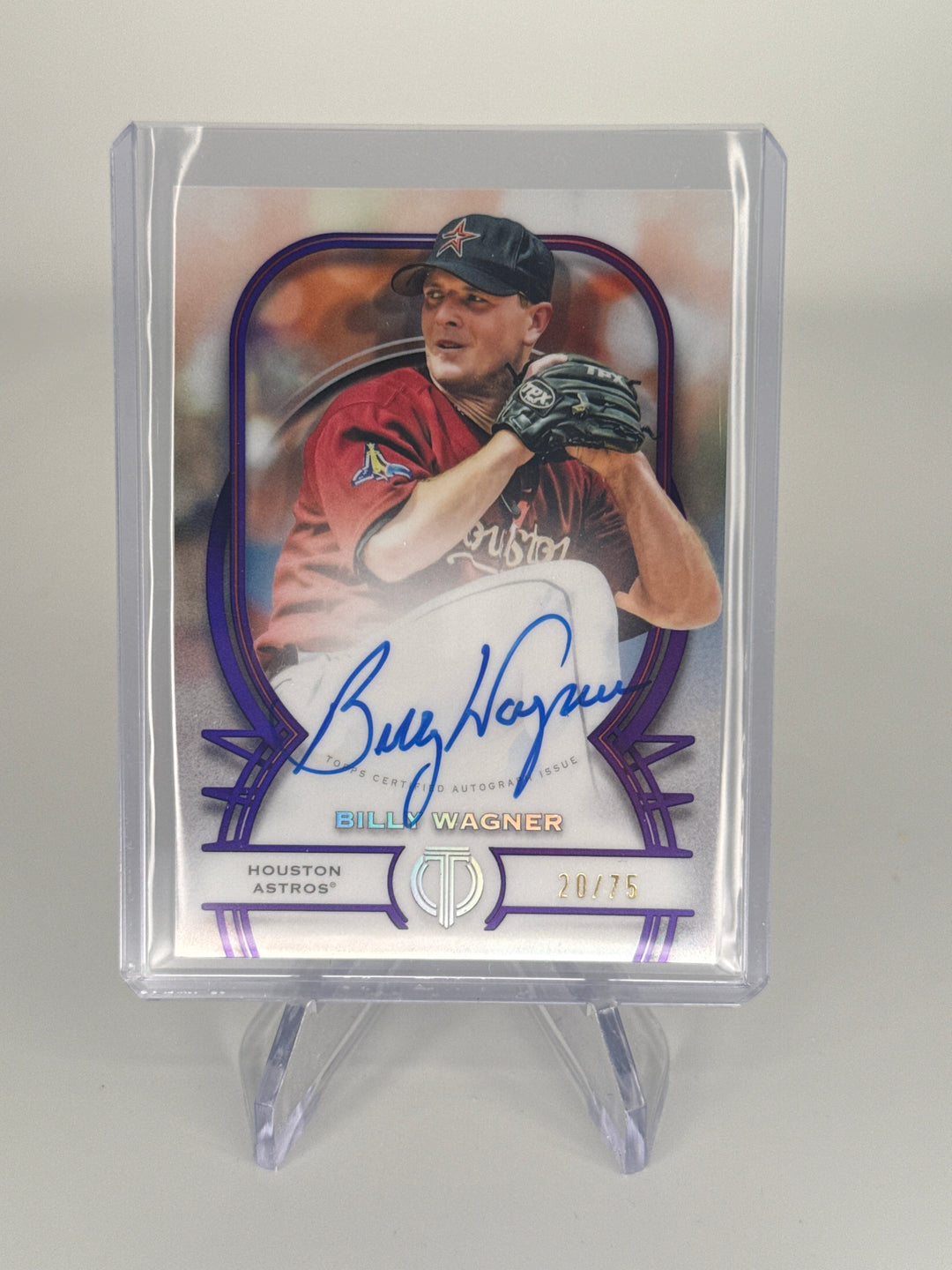 Billy Wagner 2026 Topps Tribute Purple Auto, 20/75