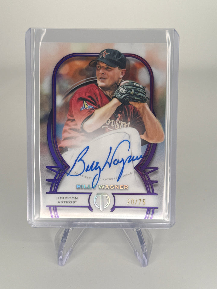 Billy Wagner 2026 Topps Tribute Purple Auto, 20/75