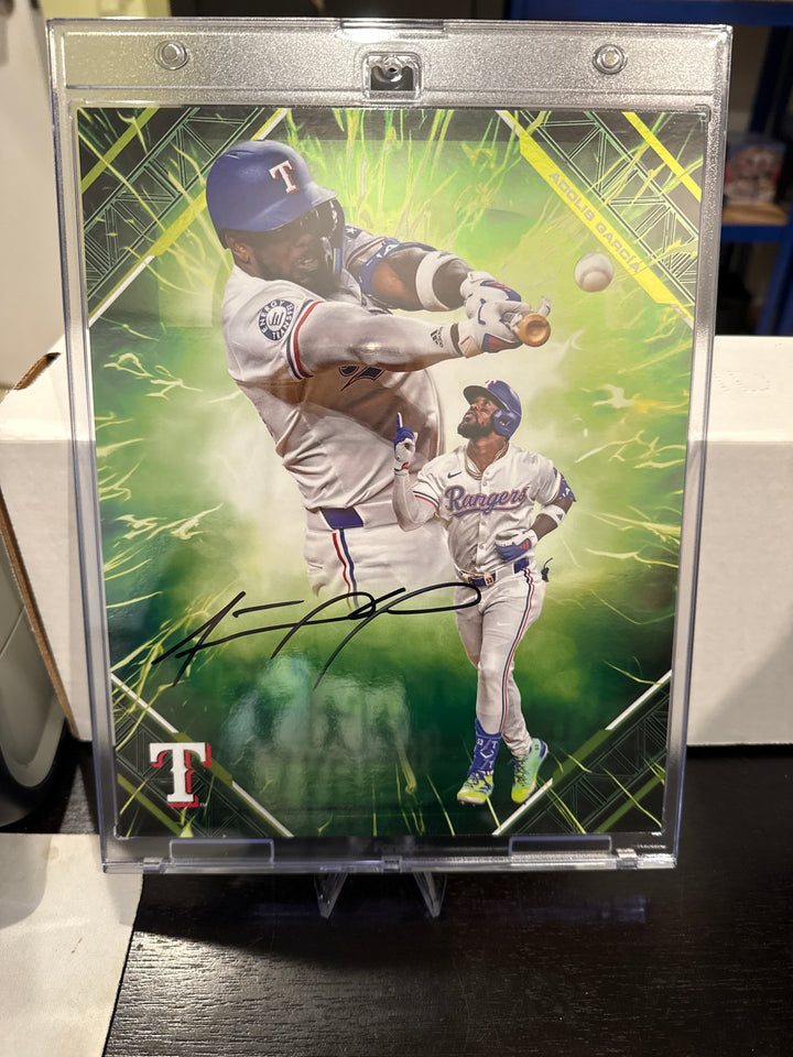 Adolis Garcia 2025 Fanatics Emanate Collectable Jumbo Autograph Card, 15/99