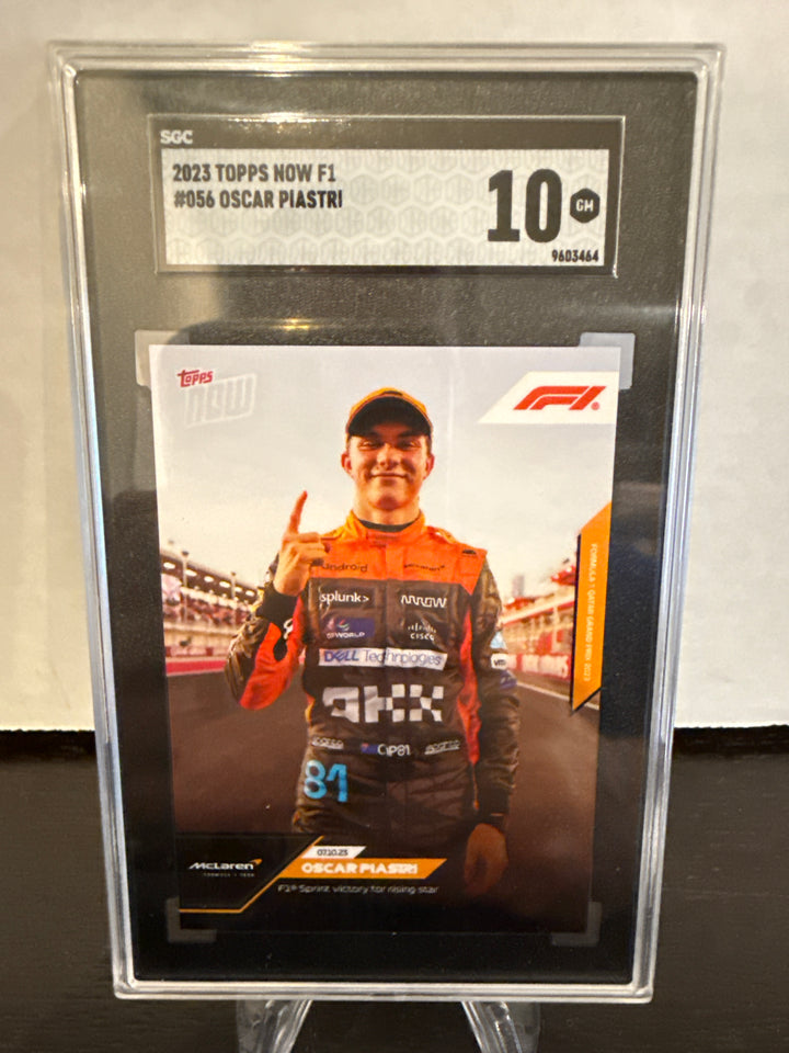 Oscar Piastri 2023 Topps Now F1, SGC 10 Gem Mint
