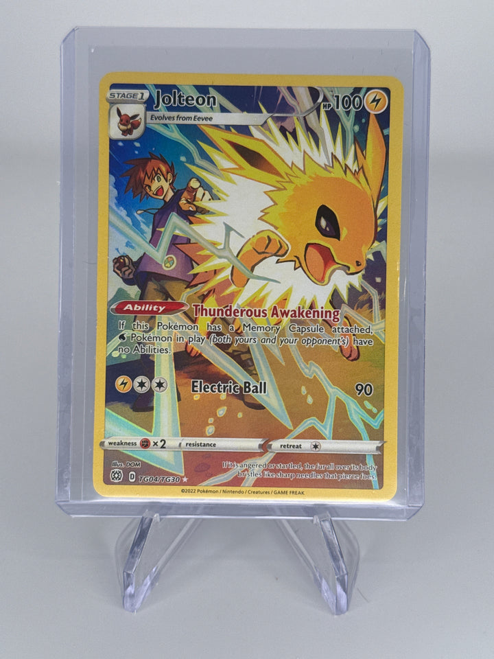 Pokemon TCG 2022 Jolteon Brilliant Stars Trainer Gallery, TG04/TG30