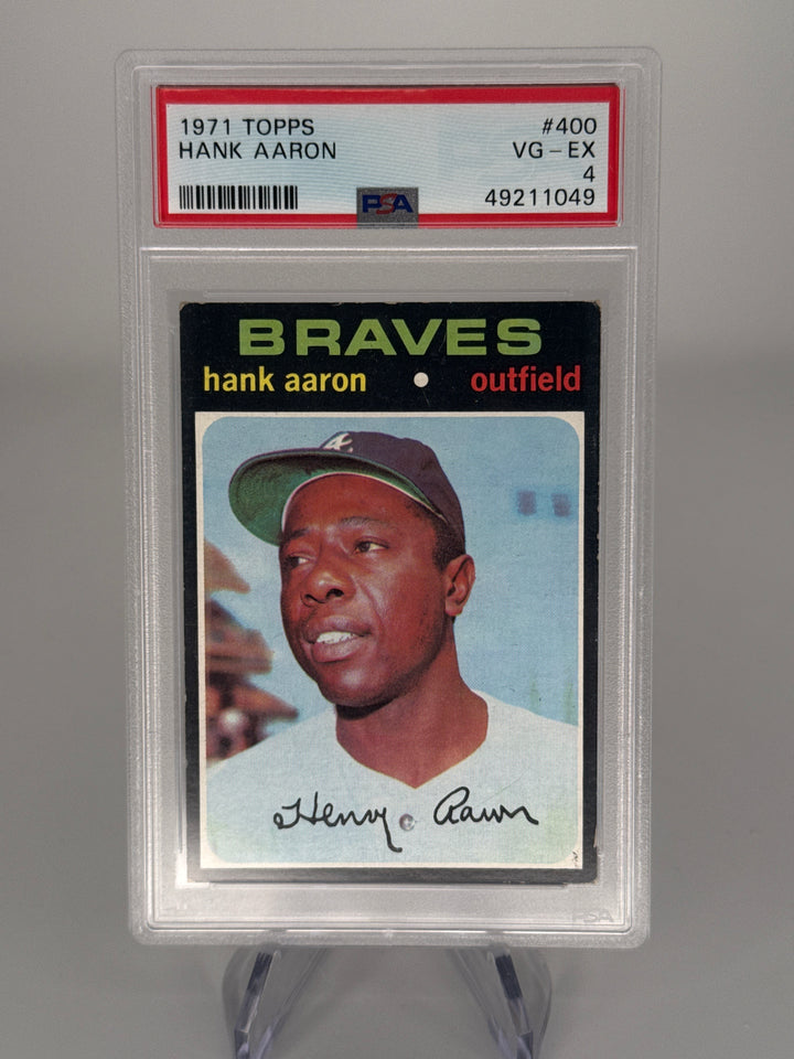 Henry Aaron 1971 Topps, PSA 4
