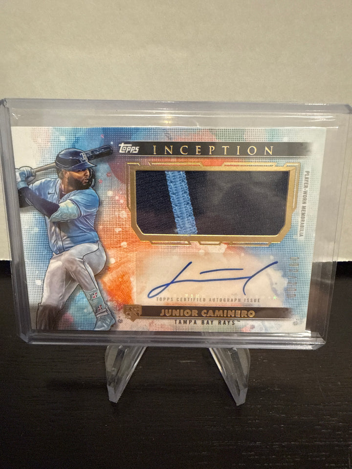 Junior Caminero 2024 Topps Inception Rookie Patch Auto, 092/200