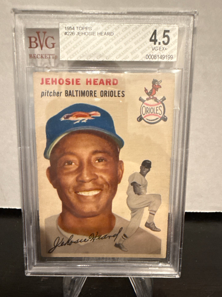 Jehosie Heard 1954 Topps, BVG 4.5