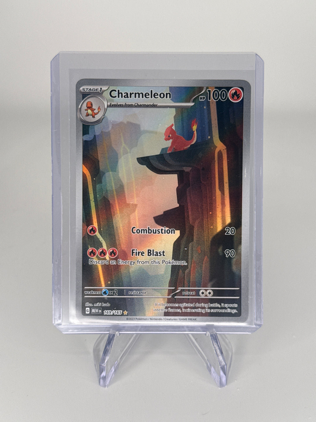 Pokémon TCG 2023 Charmeleon Illustration Rare Scarlet & Violet 151 Full Art, 169/165