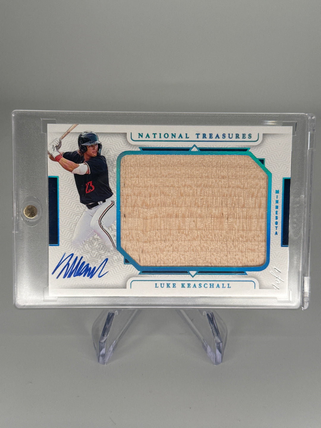 Luke Keaschall 2024 Panini National Treasures Jumbo Lumber Auto, 1/1