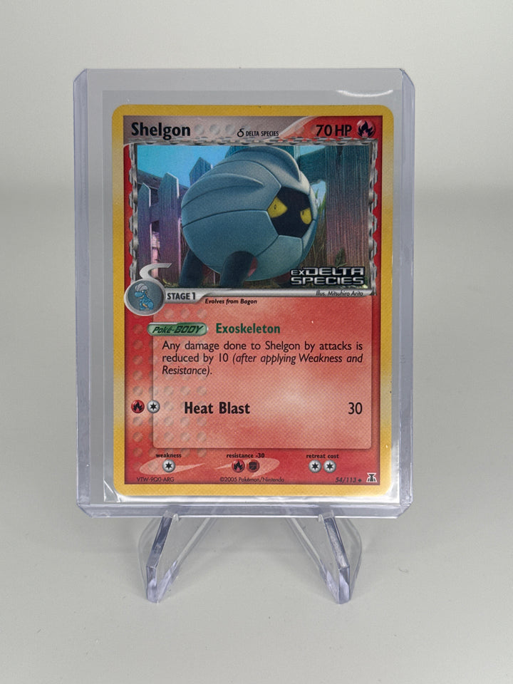 Pokemon TCG 2005 Shelgon Delta Species Stamped Reverse Holo, 54/113
