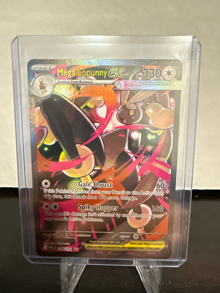 Pokemon TCG 2025 Mega Lopunny EX Phantasmal Flames Full Art Special Illustration Rare, 128/094