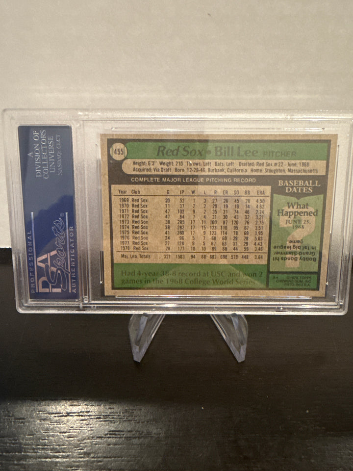 Bill Lee 1979 Topps, PSA 8