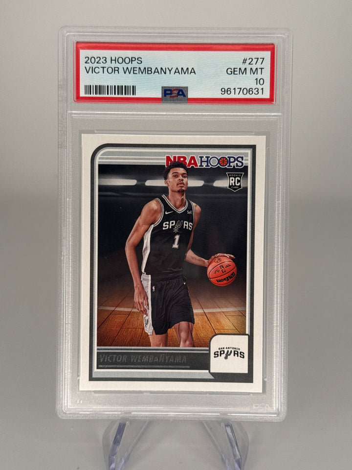 Victor Wembanyama 2023 Panini NBA Hoops Rookie, PSA 10 Gem Mint