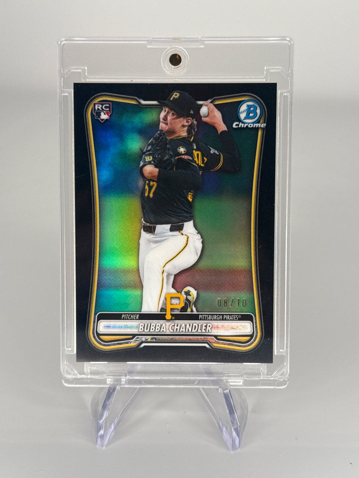 Bubba Chandler 2026 Bowman Chrome Black Refractor Rookie, 08/10