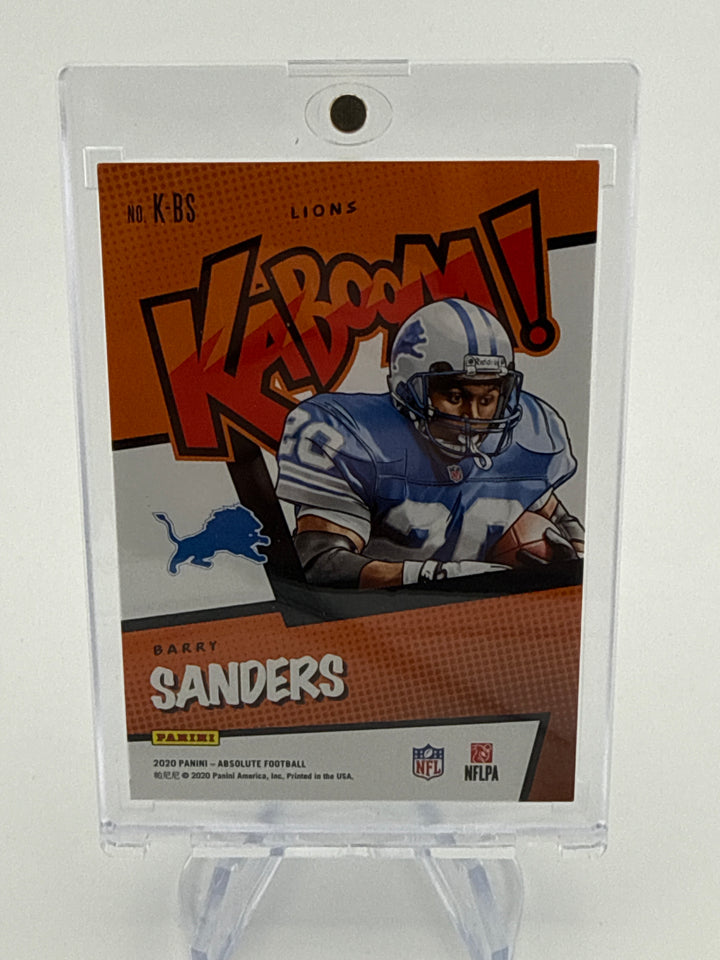 Barry Sanders 2020 Panini Absolute Kaboom! SSP Case Hit