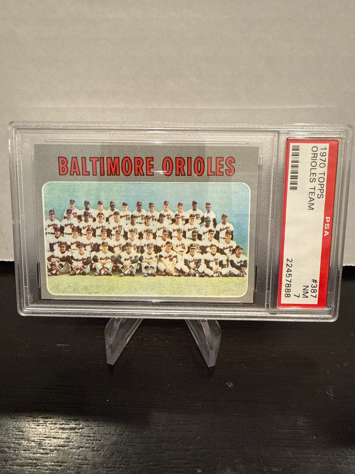 1970 Topps Orioles Team, PSA 7