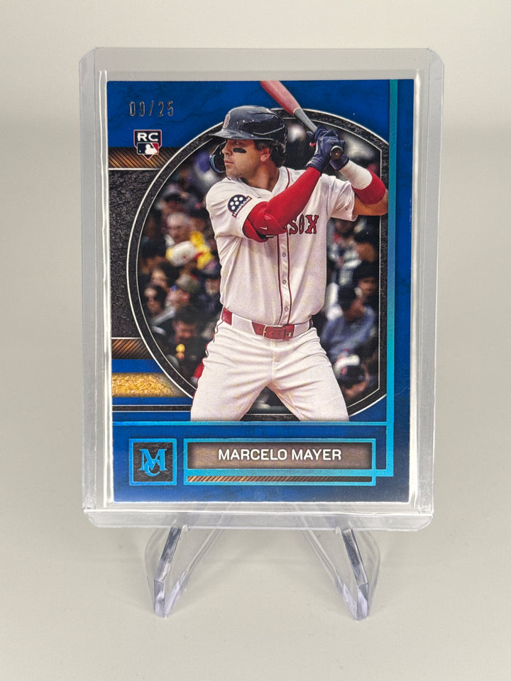 Marcelo Mayer 2025 Topps Museum Collection Blue Topaz Rookie, 09/25