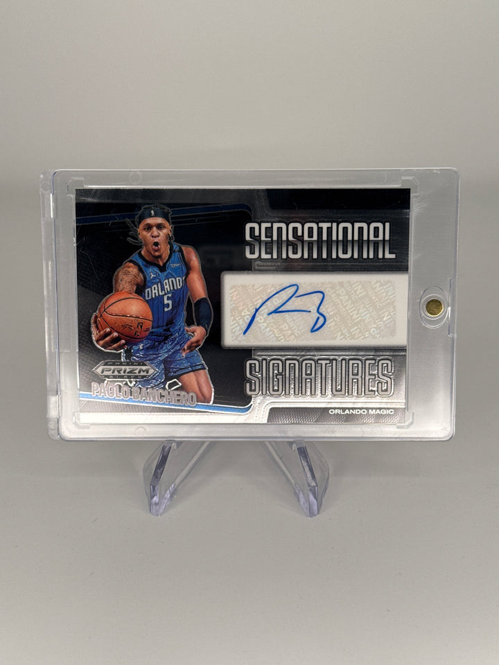 Paolo Banchero 2025 Panini Prizm Black Sensational Signatures Auto