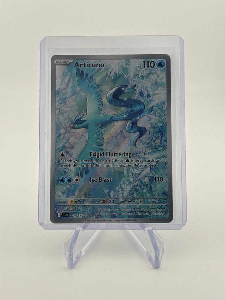 Pokemon TCG 2025 Articuno Journey Together Full Art Illustration Rare, 161/159