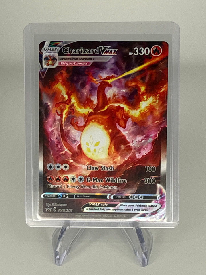 Pokemon TCG 2022 Charizard VMax Black Star Promo Ultra Premium Holo, SWSH261