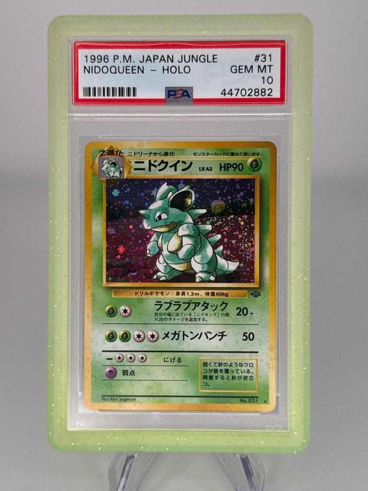 Pokemon TCG 1996 Japanese Nidoqueen Jungle Holo, 031, PSA 10 Gem Mint