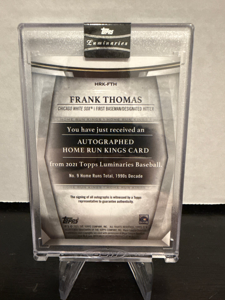 Frank Thomas 2021 Topps Luminaries Home Run Kings Auto, 14/15