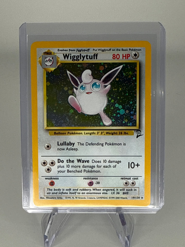 Pokemon TCG 2000 Wigglytuff Base 2 Holo, 19/130