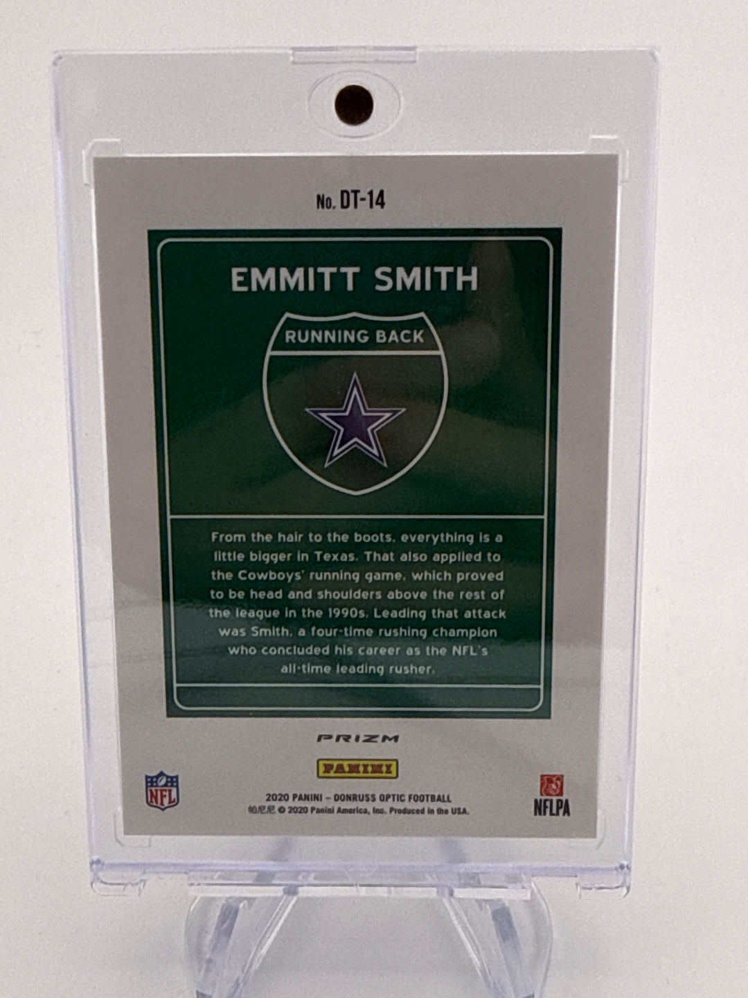 Emmitt Smith 2020 Panini Donruss Optic SSP Case Hit Downtown
