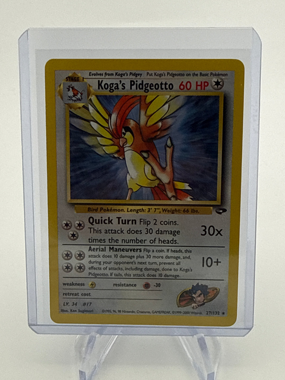 Pokemon TCG 2000 Koga's Pidgeotto Gym Challenge, 27/132
