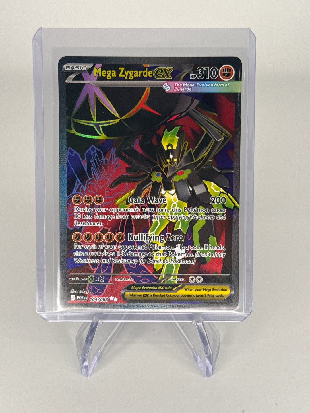 Pokemon TCG 2026 Mega Zygarde EX Perfect Order Ful Art Ultra Rare, 104/088