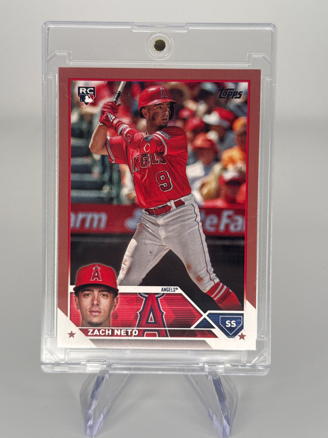Zach Neto 2023 Topps Update Series Mother's Day Pink Rookie, 05/50