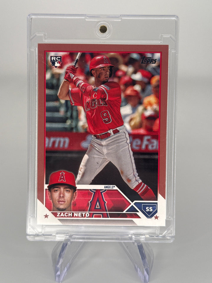 Zach Neto 2023 Topps Update Series Mother's Day Pink Rookie, 05/50