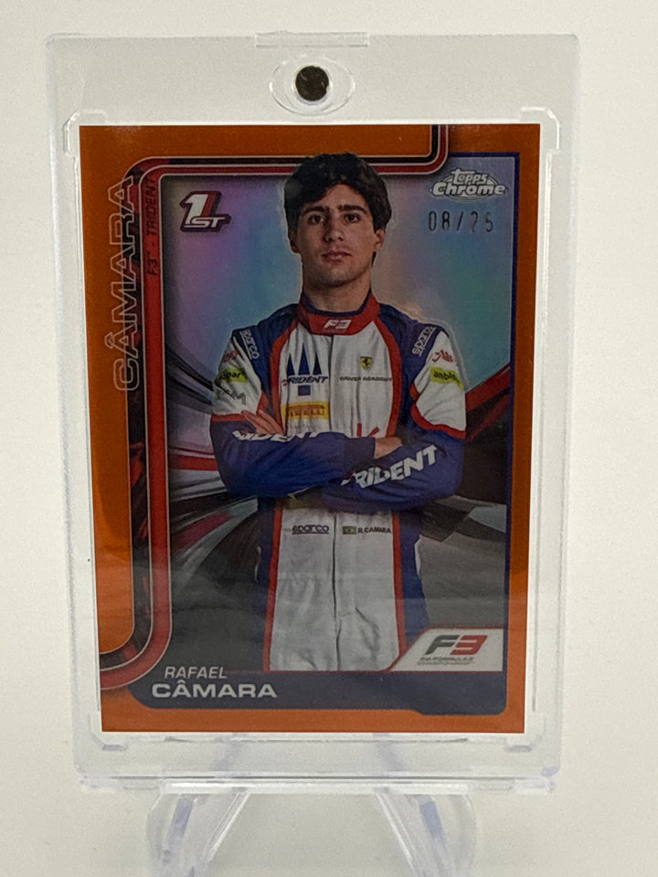 Rafael Camara 2025 Topps Chrome Formula 1 1st Orange Refractor, 08/25