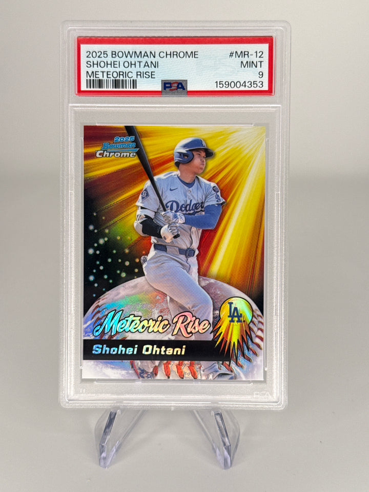 Shohei Ohtani 2025 Bowman Chrome Meteoric Rise, PSA 9 Mint