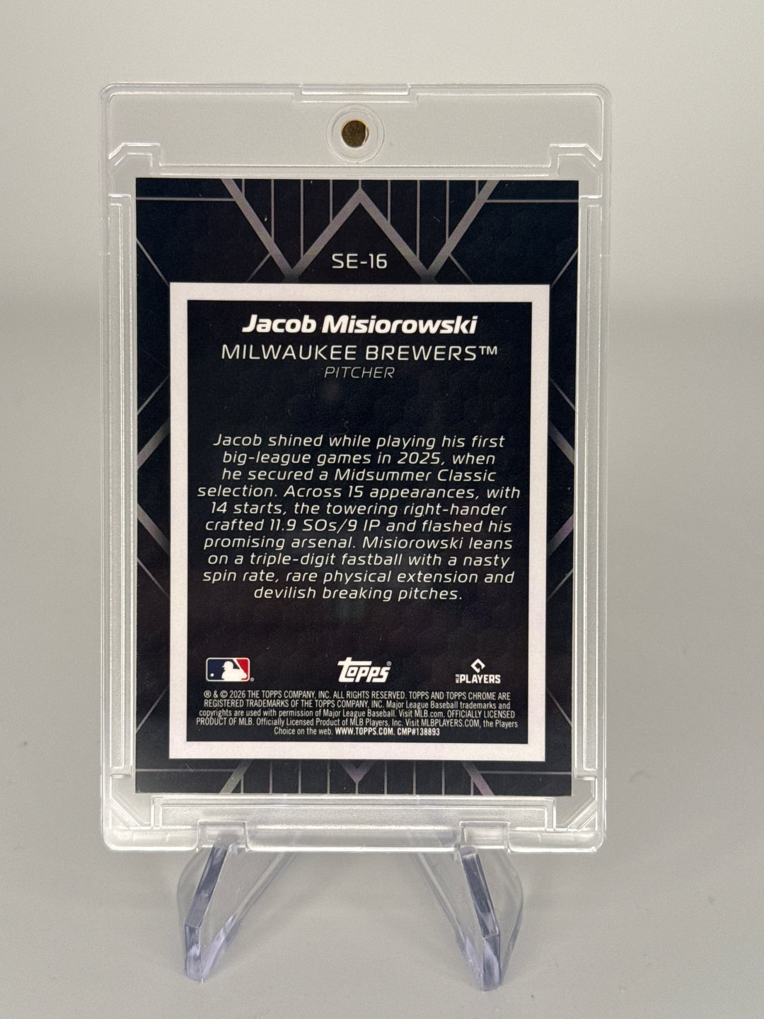 Jacob Misiorowski 2026 Topps Chrome Shadow Etch SSP Case Hit Rookie