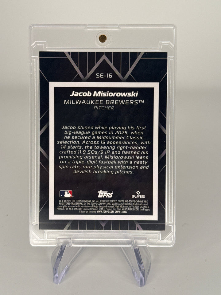 Jacob Misiorowski 2026 Topps Chrome Shadow Etch SSP Case Hit Rookie