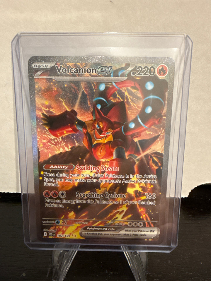 Pokemon TCG 2025 Volcanion EX Journey Together Full Art Special Illustration Rare, 182/159