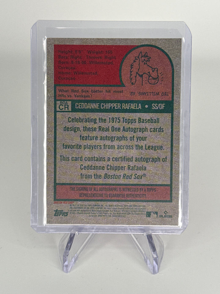 Ceddanne Rafaela 2024 Topps Heritage Real One Rookie Auto