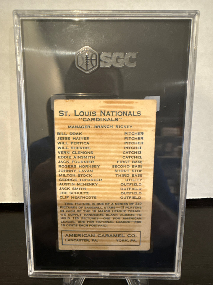 Jack Smith 1922 American Caramel Co, SGC 2