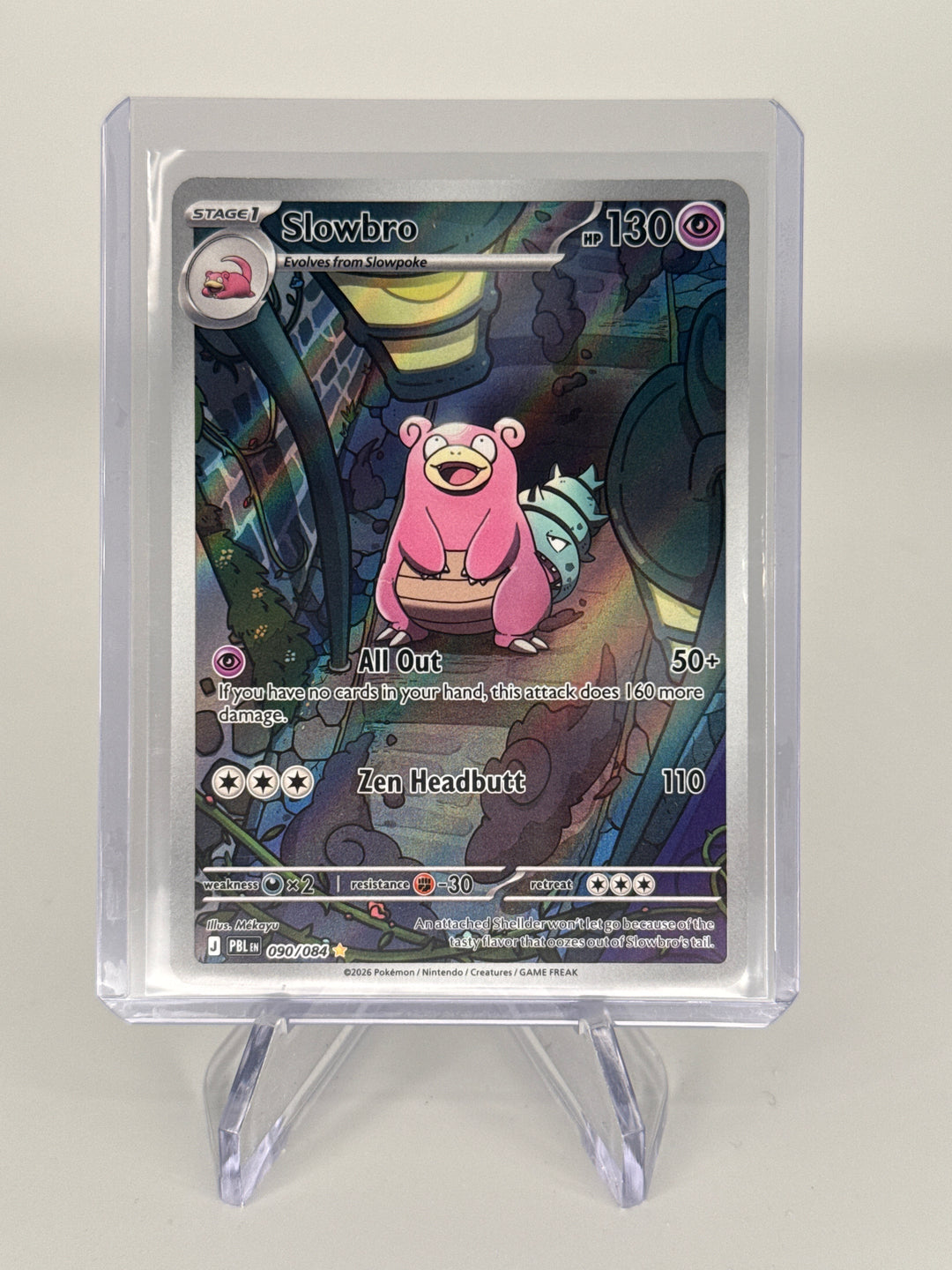 Pokemon TCG 2026 Slowbro Pitch Black Illustration Rare, 090/084