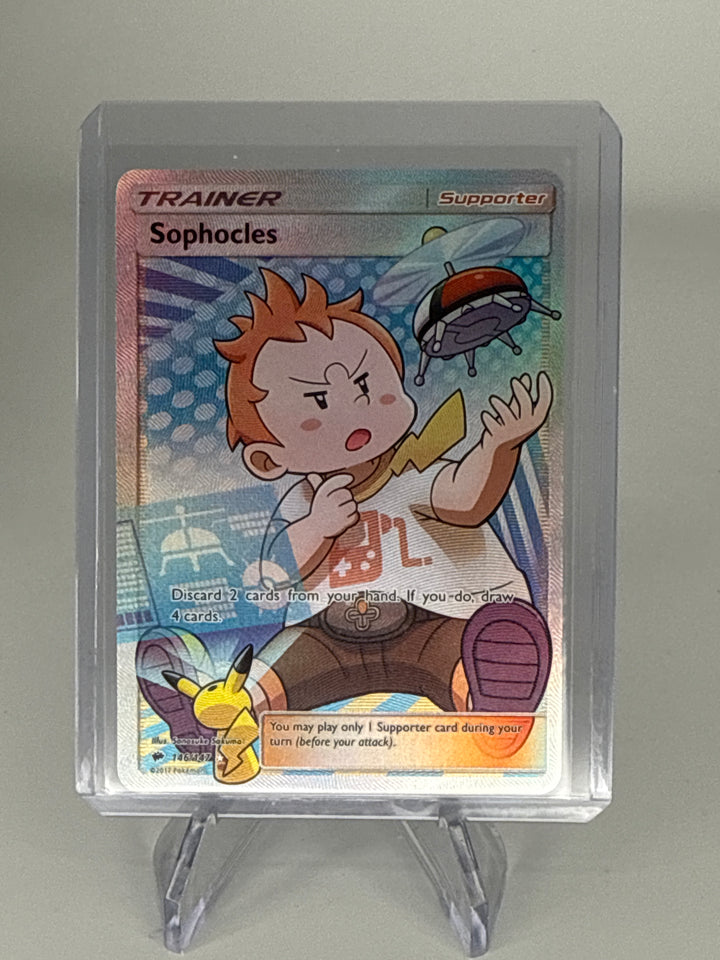 Pokemon TCG 2017 Sophocles Sun & Moon Burning Shadows Trainer, 146/147