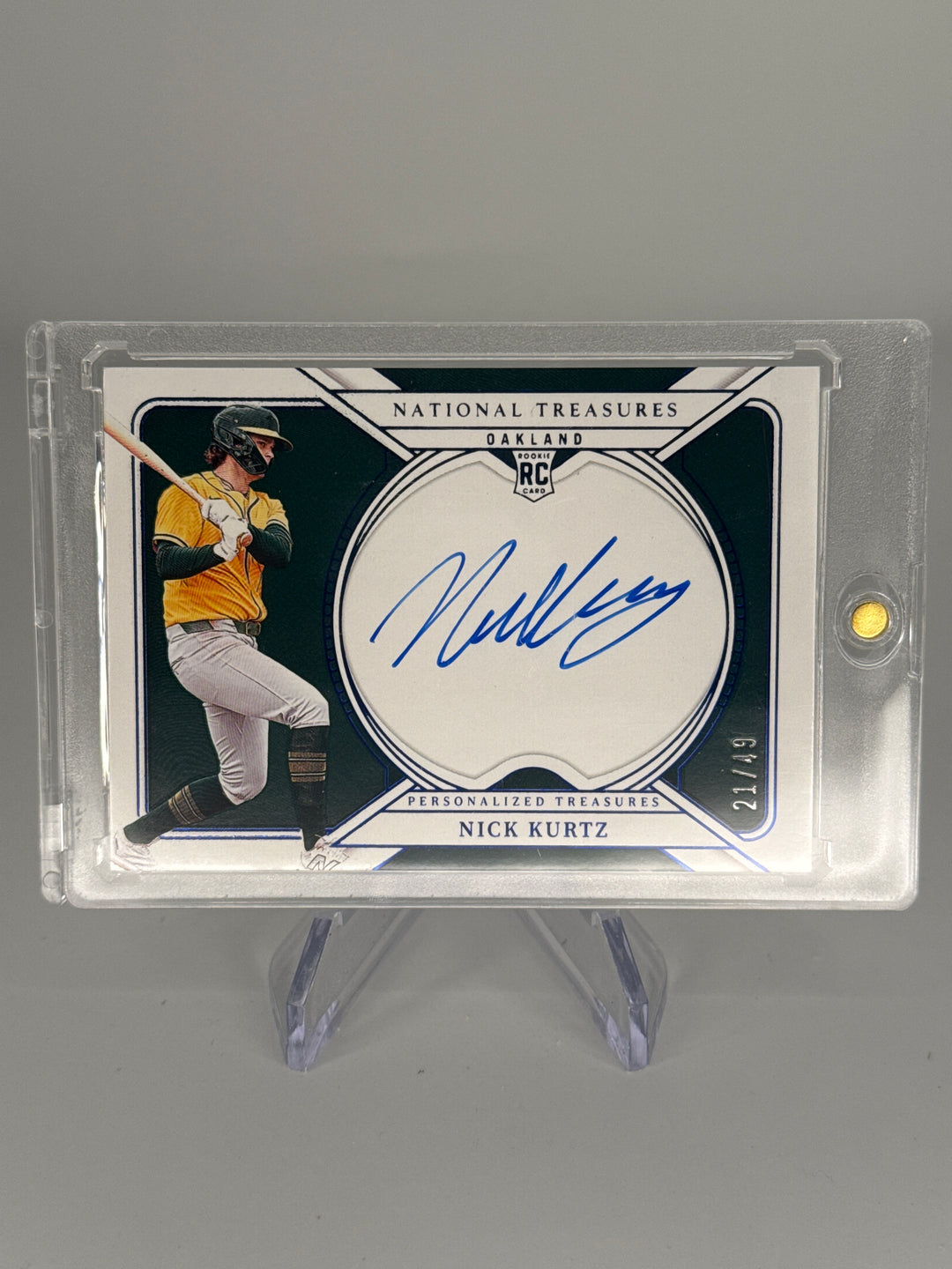 Nick Kurtz 2025 Panini National Treasures Rookie Auto, 21/49