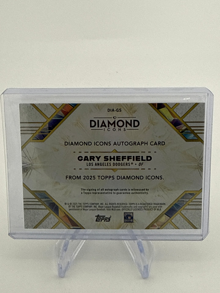 Gary Sheffield 2025 Topps Diamond Icons Diamond Auto, 11/15
