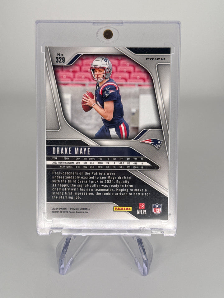 Drake Maye 2024 Panini Prizm Red/White/Blue Rookie