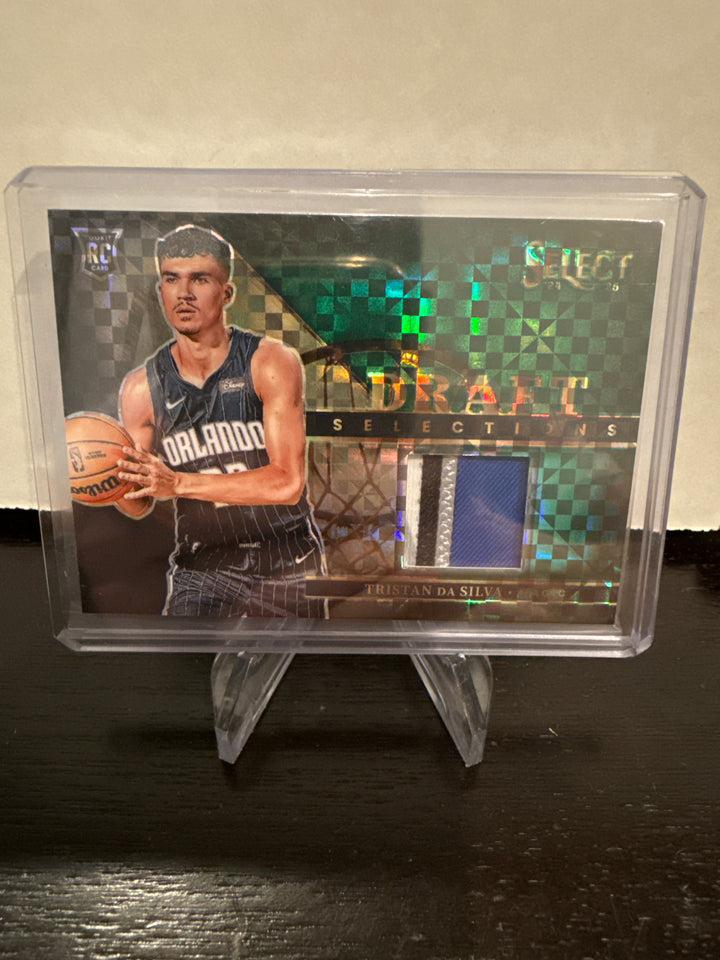 Tristan Da Silva 2024-2025 Panini Select Rookie Relic Green, 1/5